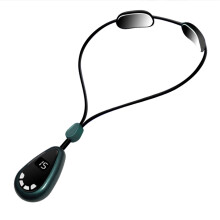 (Green) Slimmende Halsmassager Mini Draagbaar Warm Compressie Grijs