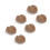 (Coffee) 3x Pink Replacement Eyelids for Mannequin 2