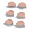 (Pink) 3x Brown Silicone Double Eyelid Patches 4