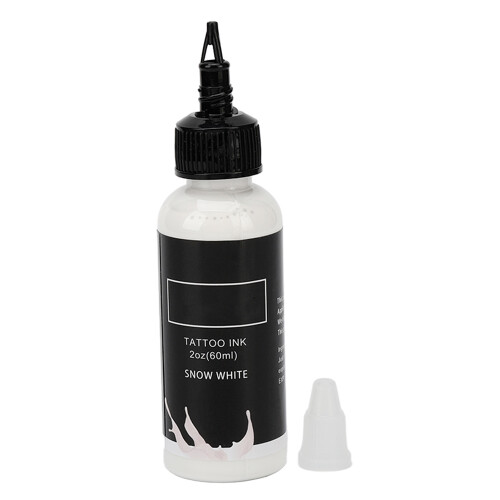 (White) 60ml Long Lasting Black Tattoo Ink Pigment 2