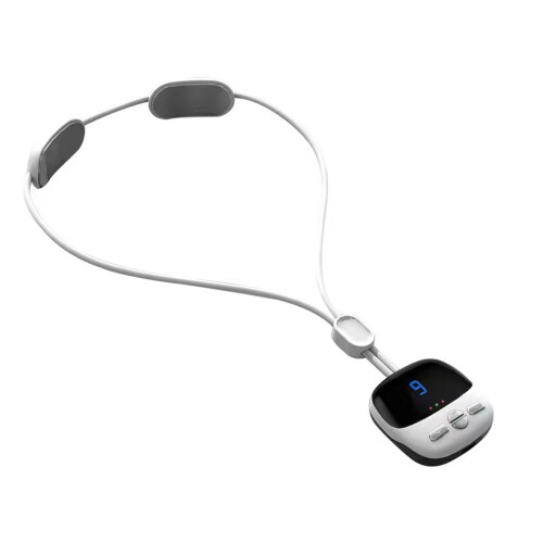 (White) Mini Halsmassager 4 Modi 9 Sterktes Wit 2