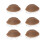 (Coffee) 3x Pink Replacement Eyelids for Mannequin 3