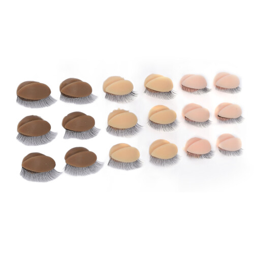9 Pairs Removable Eyelids Mannequin Double Layer Lashes 1