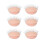 (Pink) 3x Pink Replacement Eyelids for Mannequin 4