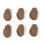 (Coffee) 3x Pink Replacement Eyelids for Mannequin 4