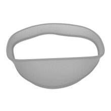 (Grey) Haarschneidhilfe Silikon Grau, Waschbar, Nackenkante