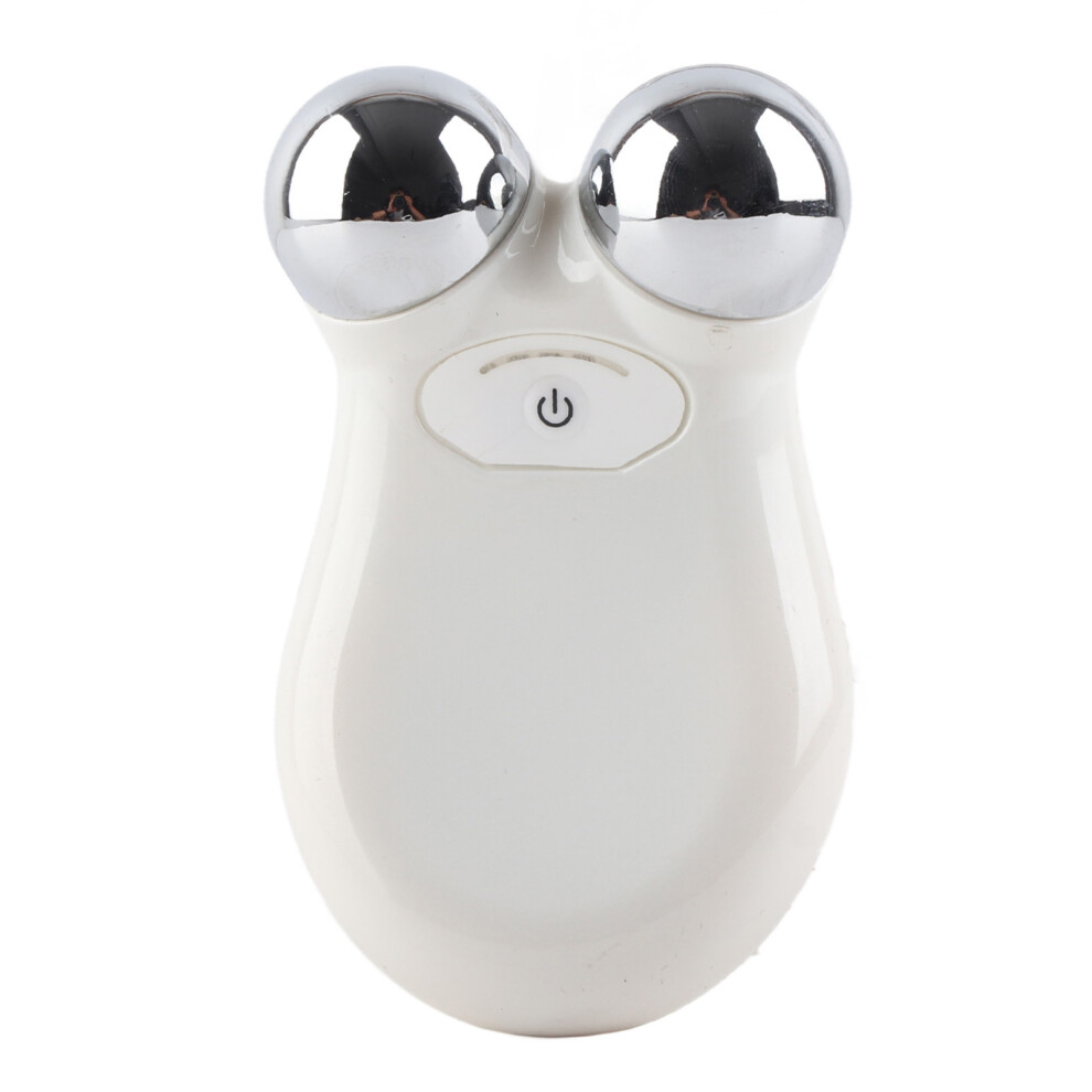 White/Pink () Microcurrent Facial Beauty Machine Skin Lifting Massage Roller