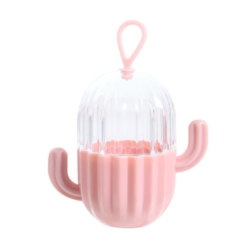 (Pink) Roze Cactus Makeupspons Opbergdoos