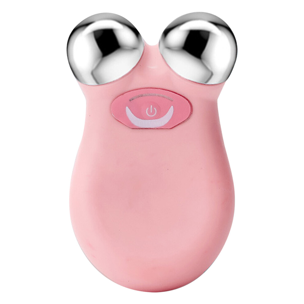 Pink (Pink) Microcurrent Facial Beauty Machine Skin Lifting Massage Roller