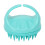 (Green) Soft Silicone Waterproof Scalp Scrubber Green 1