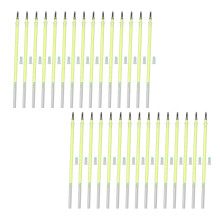 (Fluorescent Green) 30 Stück Wimpern, 1mm x 13cm
