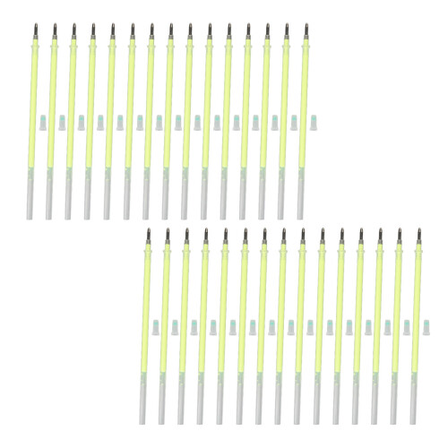 (Fluorescent Green) 30 Stück Wimpern, 1mm x 13cm