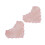 2x Jadestone-Augenpatches Herzförmig Pink 3