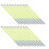 (Fluorescent Green) 30 Stück Wimpern, 1mm x 13cm 5
