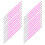 (Pink) 30 Stück Wimpern, 1mm x 13cm 2