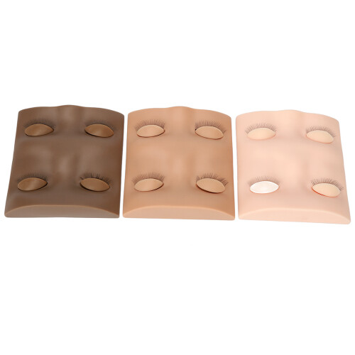 3pcs Mannequin Head for Eyelash Training, 2 Pairs Removable Eyelids 1