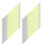(Fluorescent Green) 30 Stück Wimpern, 1mm x 13cm 3