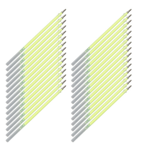 (Fluorescent Green) 30 Stück Wimpern, 1mm x 13cm 2