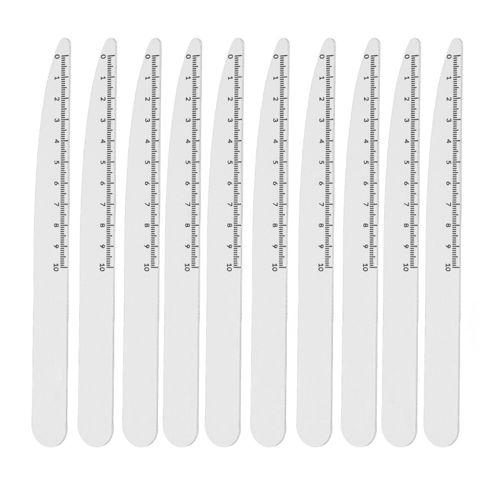 10pcs Nail Buffering File Double Sided Washable Salon