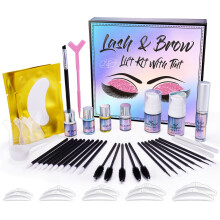 4 in 1 Lash Brow Perming Kit Long Lasting Skin Friendly Curling Dye