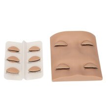 (Dark Skin Tone) Wimpernmannequin 3 Paar realistisch abnehmbar dunkle Haut