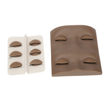(Brown) Wimpernmannequin 3 Paar realistisch abnehmbar dunkle Haut