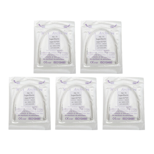(Upper) 50st Orthodontic Rect Arch Wire 0.017x0.025" Lower