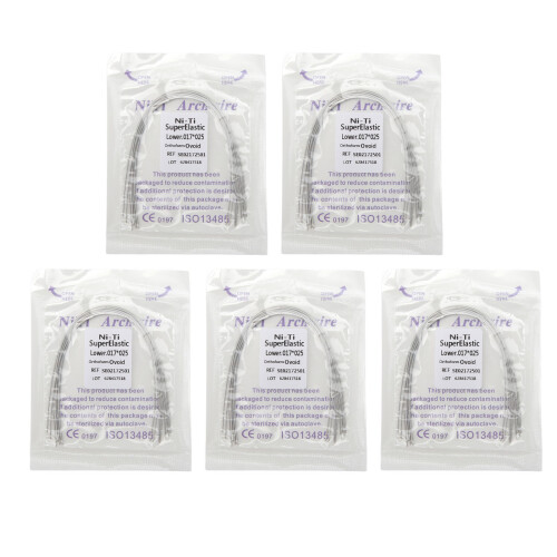 (Lower) 50st Orthodontic Rect Arch Wire 0.017x0.025" Lower