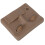 (Brown) Wimpern-Trainingskopf 3D wiederverwendbar Braun 4