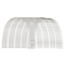 (Lower) 50x Zahnspangen-Bogenstahl NiTi rechteckig 0.018 x 0.025 Zoll Oben