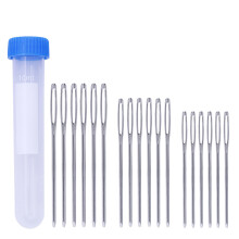 18Pcs Blunt Stora Håls Systickor Set Med Förvaringsbehållare