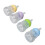 4x Nipple Feeding Bottle Set PP Double Scale Baby Gift 5