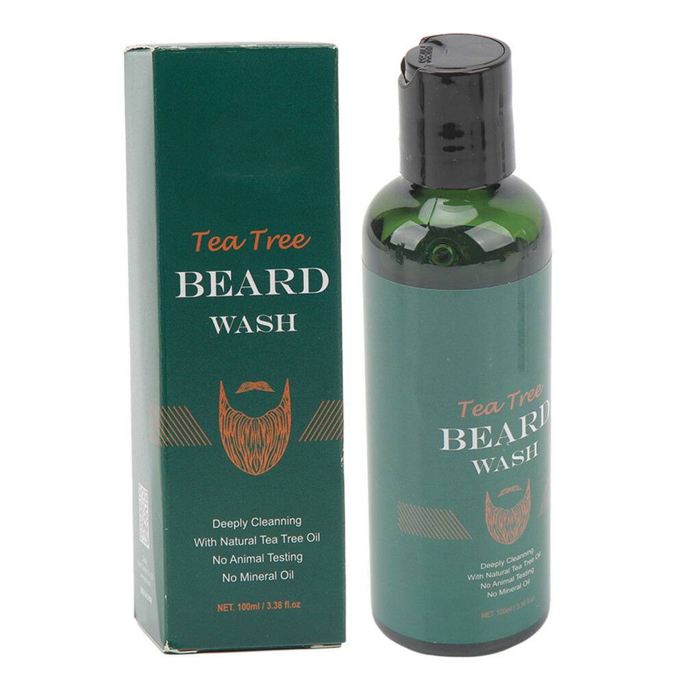 100ml Men Beard Wash Tea Tree Oil Conditioning Shampoo