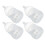 Infant Bottle Set Soft Wide Neck Dual Scale Newborn White 5