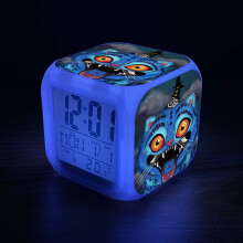 K-pop Demon Hunters Clock with LED Night Light(12)