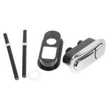 Silver ABS Dual Flush Toilet Button Push for Toilet Repair Durable