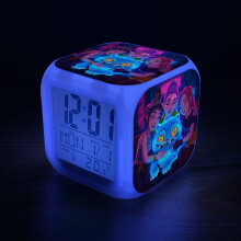 K-pop Demon Hunters Clock with LED Night Light(13)
