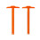 2St 30Cm T-Form Mäthjälpmedel – Inch/Cm (Orange) 11
