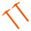 2St 30Cm T-Form Mäthjälpmedel – Inch/Cm (Orange) 6