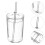 Glass Drinking Cup Transparent For Adults Daily Use 1 Set 11