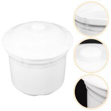 Ceramisk Stew Soppkastrull Dessertmugg Med Lock För Hemanvändning
