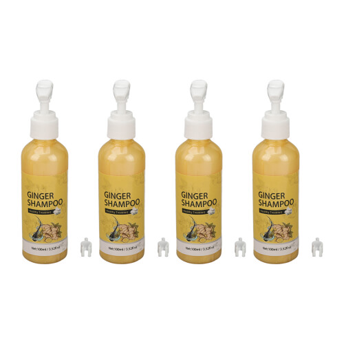 100ml Ginger Hair Regrowth Shampoo 4Pcs