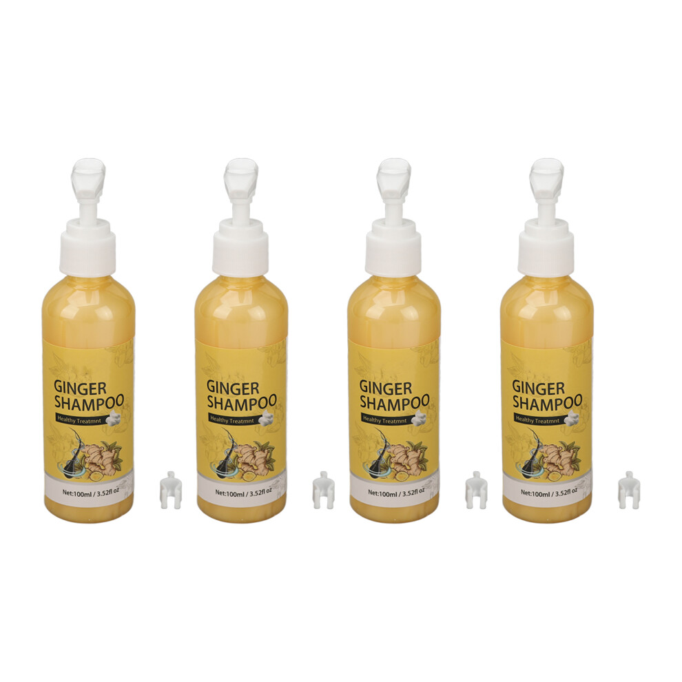 100ml Ginger Hair Regrowth Shampoo 4Pcs