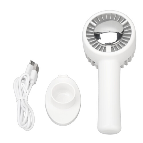 Ventilatore Portatile 3 Velocità USB Ricaricabile Mini Bianco 1
