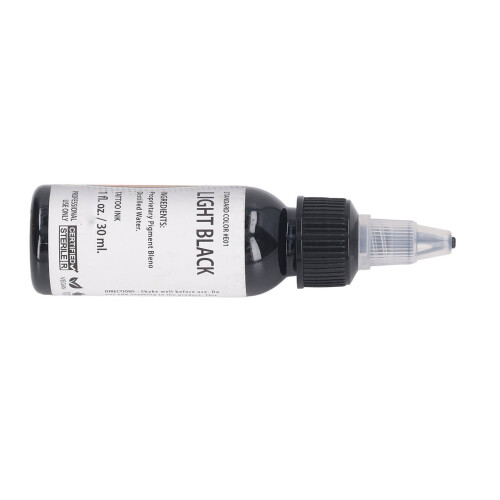 (LIGHT BLACK) Inchiostro Tattoo Pratica 30ml Nero Chiaro 1