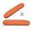 2x Wheelchair Arm Pads PU Leather Orange 5