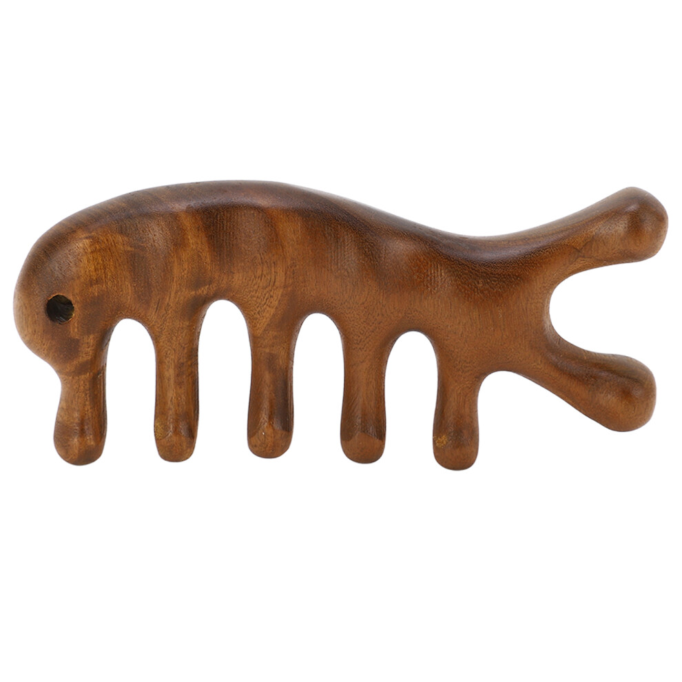 Gua Sha Comb Sandalwood Wide Tooth Scalp Neck Arms Legs