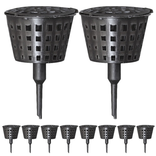 20Pcs Plastgödselburk För Växter Lock L