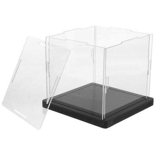 1 Set Baseball Displaylåda, Transparent Hållare Bordsskål