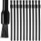 100Pcs Läpppinsel Engångs Applikator Nylonborste Makeupverktyg 9